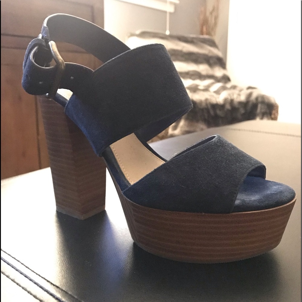 Navy Aldo Platform Heel